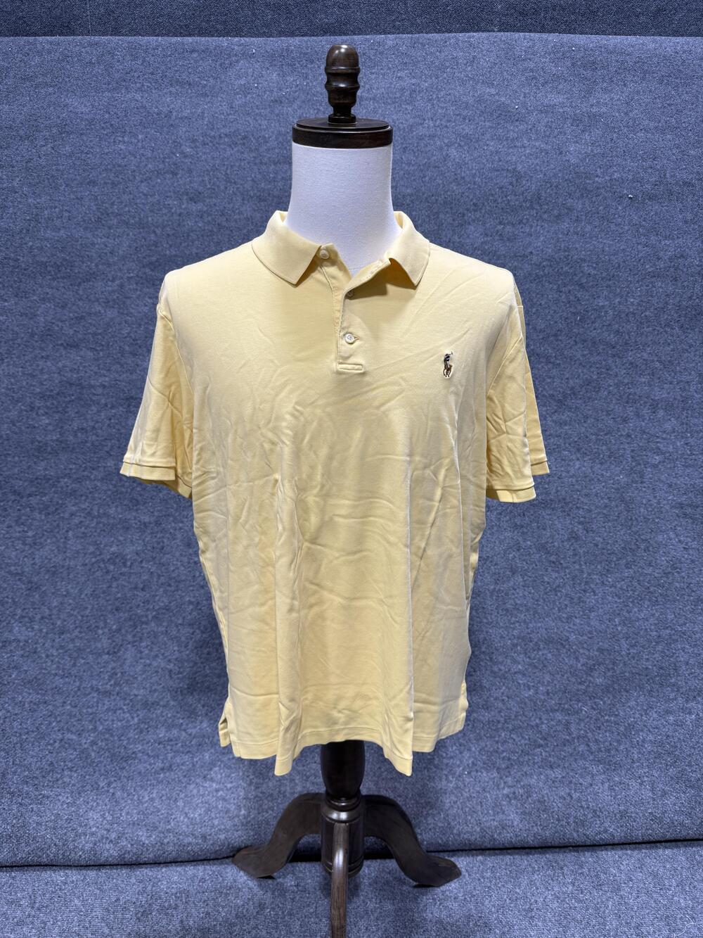 Polo Ralph Lauren Polo Shirt Mens XL Yellow Short Sleeve Classic Fit Casual Top